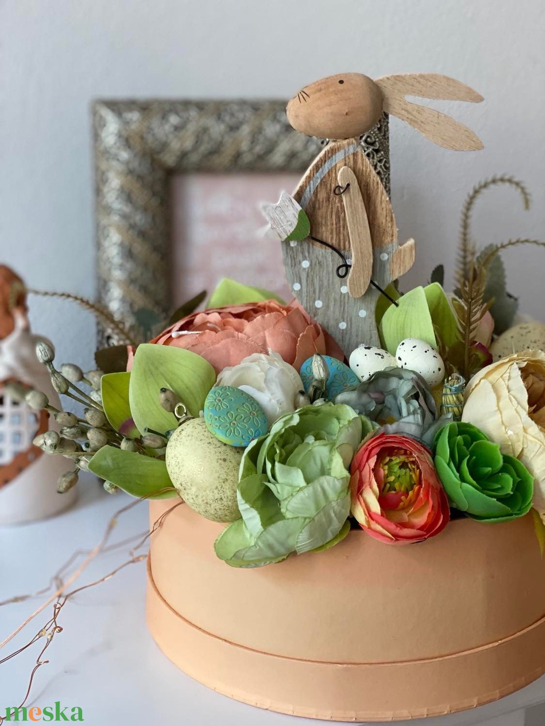 Húsvéti box- narancs hangulatban - otthon & életmód - dekoráció - asztal és polc dekoráció - asztaldísz - Meska.hu