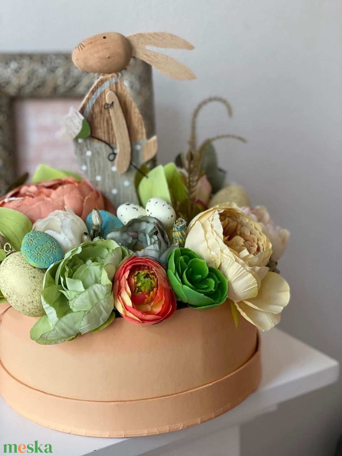 Húsvéti box- narancs hangulatban - otthon & életmód - dekoráció - asztal és polc dekoráció - asztaldísz - Meska.hu