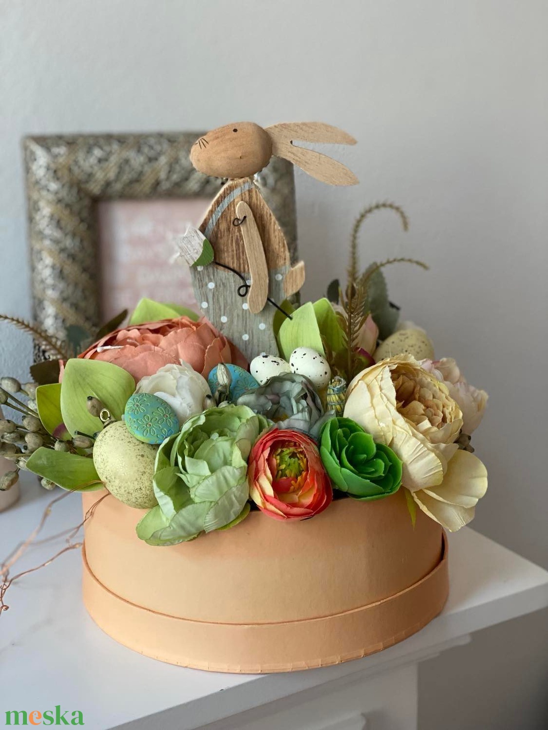 Húsvéti box- narancs hangulatban - otthon & életmód - dekoráció - asztal és polc dekoráció - asztaldísz - Meska.hu