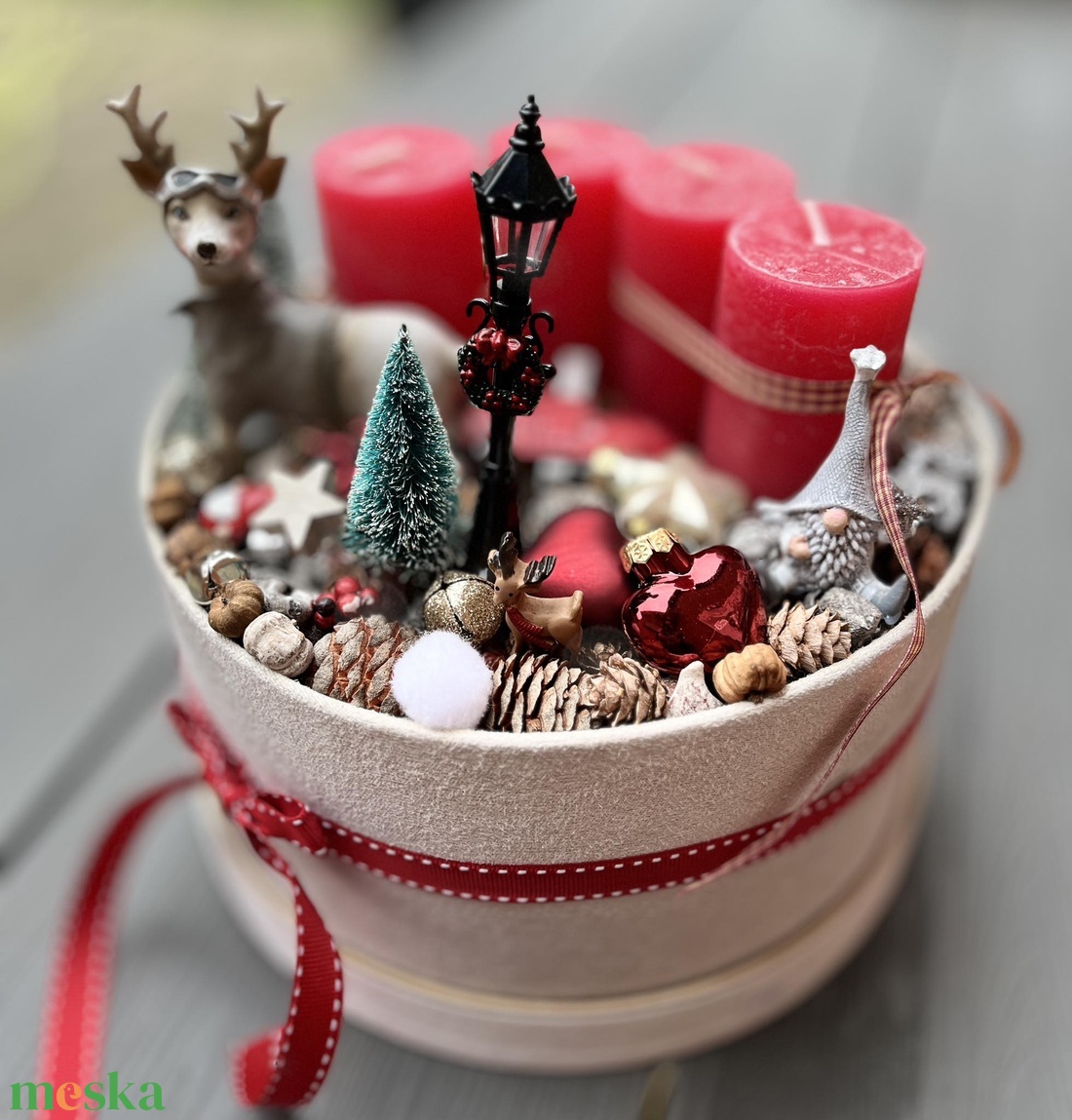 Adventi szarvasos box - karácsony - adventi díszek - adventi koszorú - Meska.hu Adventi szarvasos box - karácsony - adventi díszek - adventi koszorú - Meska.hu