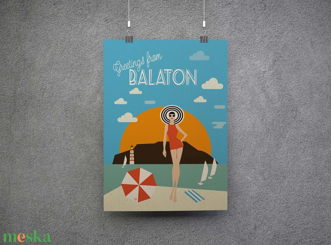 Balatoni retró, vintage poszer, falikép, fali dekoráció - otthon & életmód - dekoráció - kép & falikép - poszter - Meska.hu Balatoni retró, vintage poszer, falikép, fali dekoráció - otthon & életmód - dekoráció - kép & falikép - poszter - Meska.hu