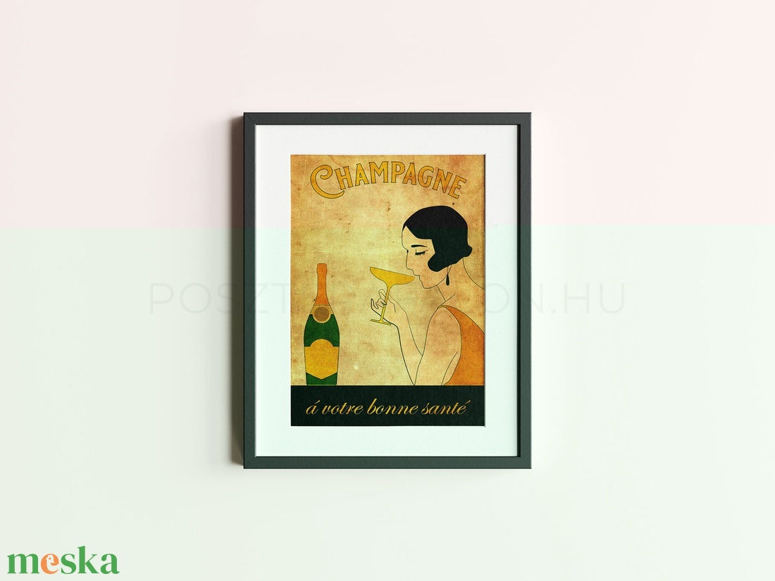 Art deco vintage poszter, falikép-pezsgő - otthon & életmód - dekoráció - kép & falikép - poszter - Meska.hu Art deco vintage poszter, falikép-pezsgő - otthon & életmód - dekoráció - kép & falikép - poszter - Meska.hu