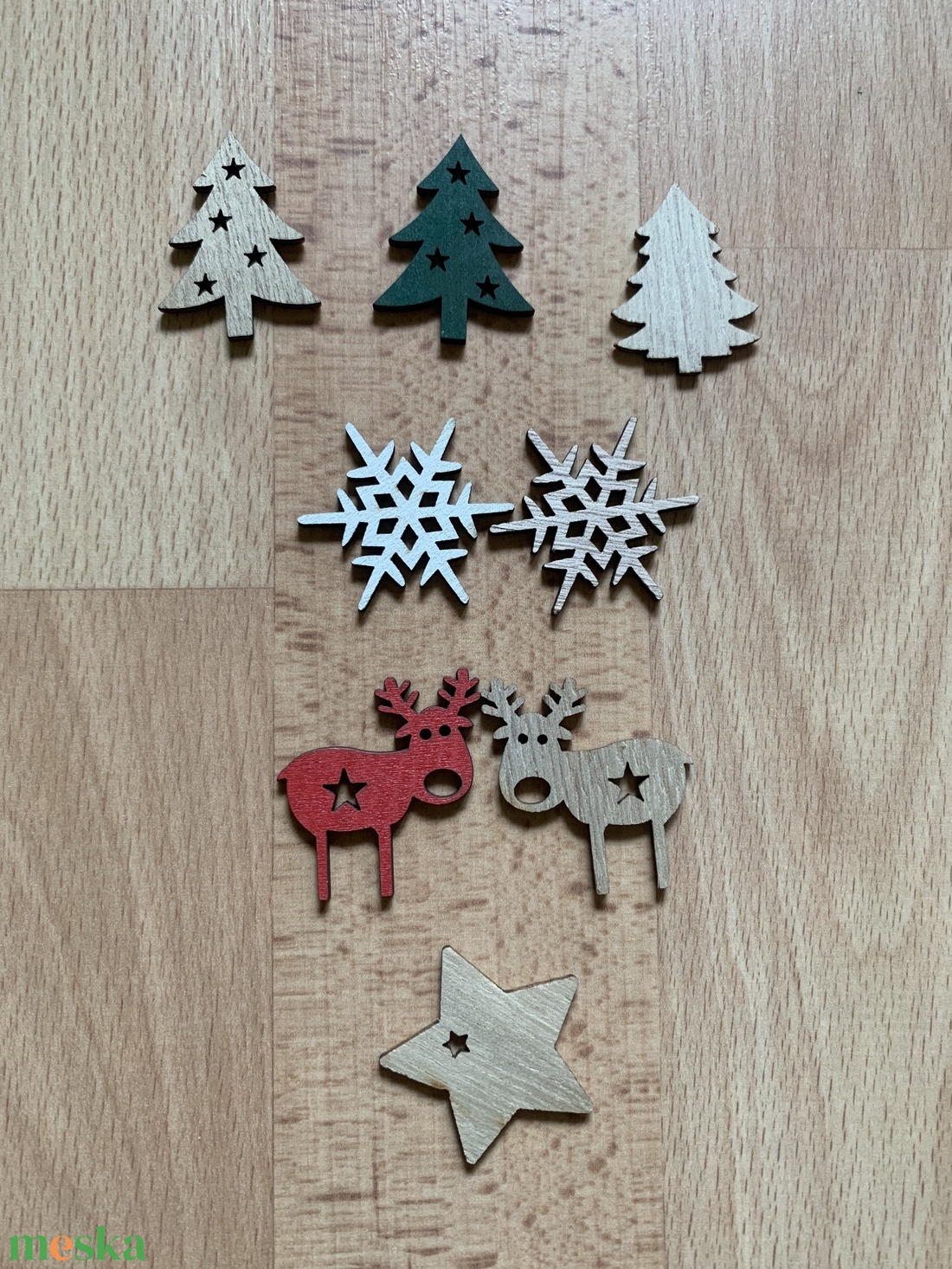 Karikás makramé karácsonyfa dísz - karácsony - karácsonyi lakásdekoráció - karácsonyfadíszek - Meska.hu