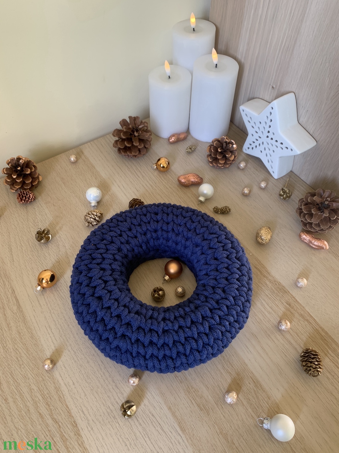 Horgolt koszorú alap - kellékek & szerszámok - dekorációs kellékek - koszorú, koszorúalap - Meska.hu