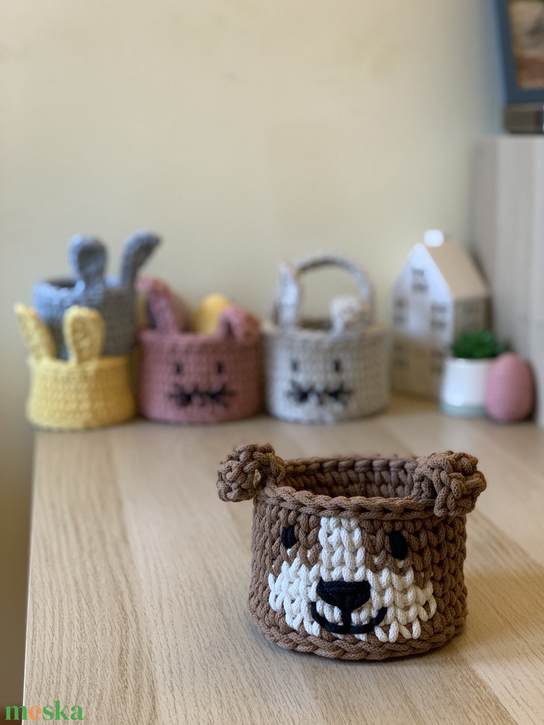 Kutyusos kosár - otthon & életmód - tárolás & rendszerezés - tárolókosár - Meska.hu