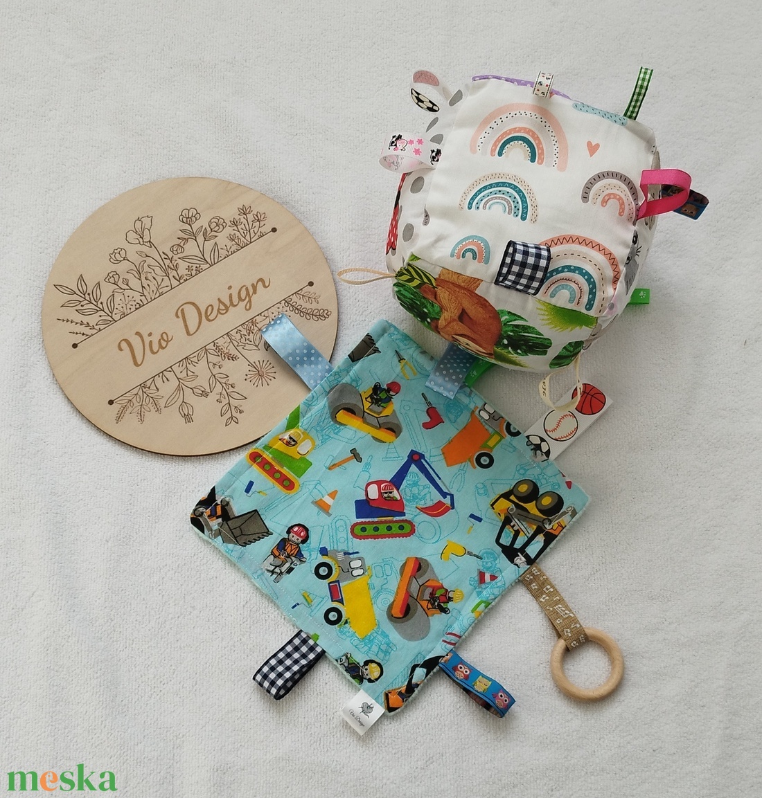 Babakocka és címkekendő  - játék & sport - 3 éves kor alattiaknak - babakocka - Meska.hu