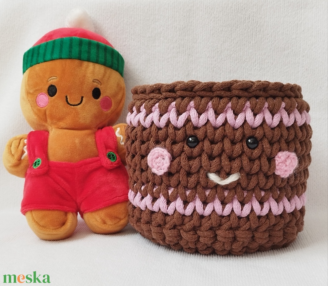 Horgolt Mézis tároló  - otthon & életmód - dekoráció - asztal és polc dekoráció - horgolt & csipketerítő - Meska.hu