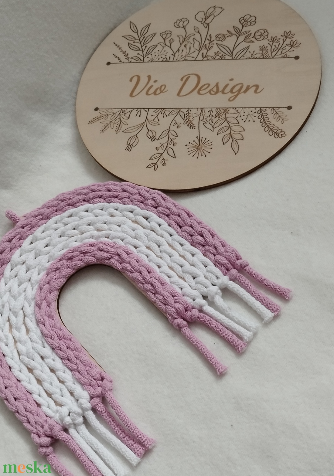 Horgolt szivárvány  - otthon & életmód - dekoráció - asztal és polc dekoráció - horgolt & csipketerítő - Meska.hu