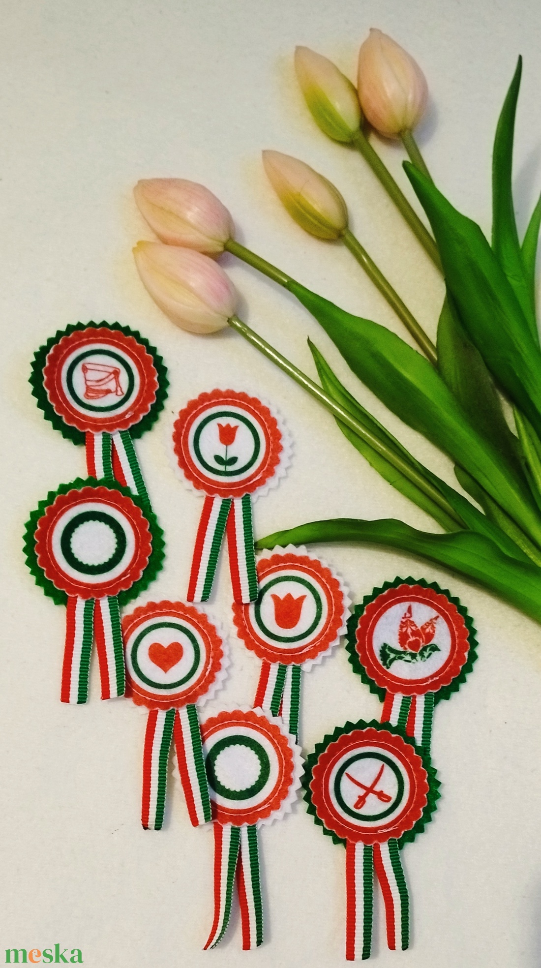 Kokárda - ékszer - kitűző és bross - Meska.hu