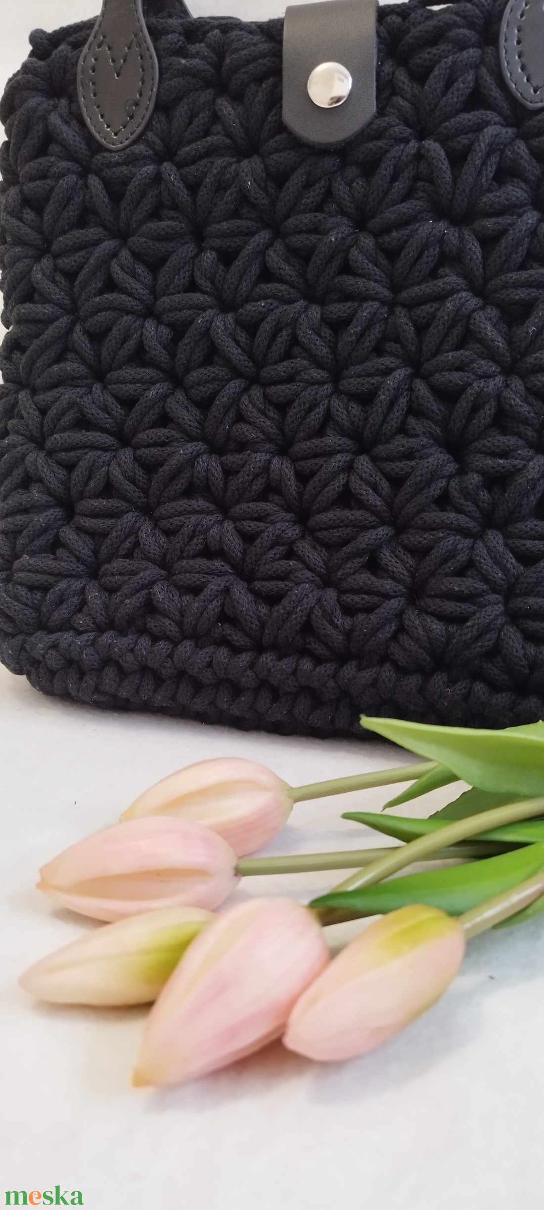 Jázmin mintás horgolt táska  - táska & tok - kézitáska & válltáska - alkalmi táska - Meska.hu