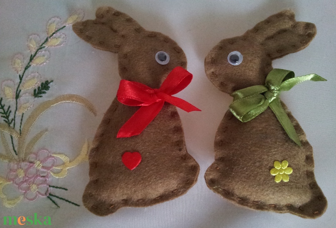 Húsvéti nyuszitál/barkadíszek - otthon & életmód - dekoráció - asztal és polc dekoráció - asztaldísz - Meska.hu