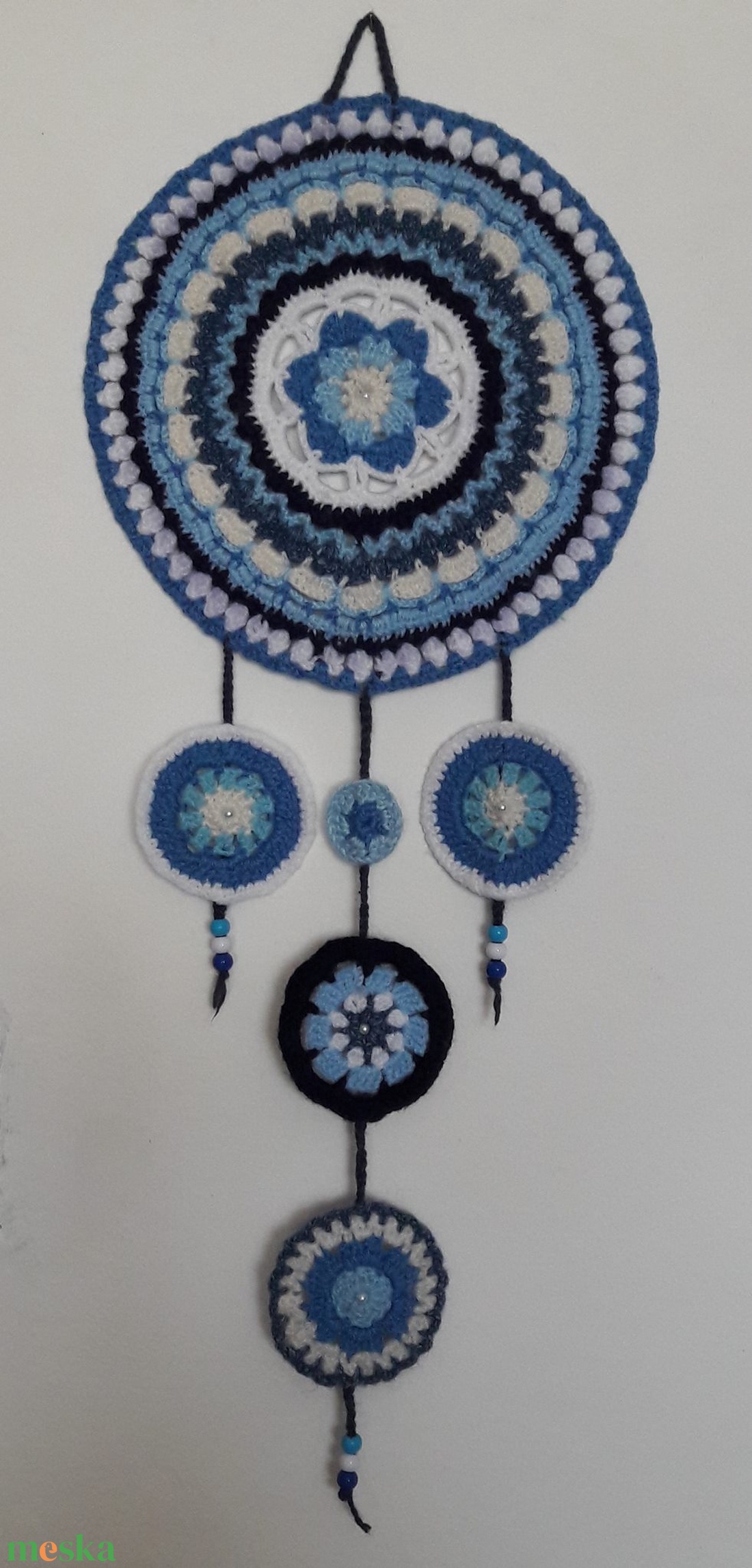 Mandala álomfogó/falikép horgolt - otthon & életmód - dekoráció - spiritualitás - mandala - Meska.hu
