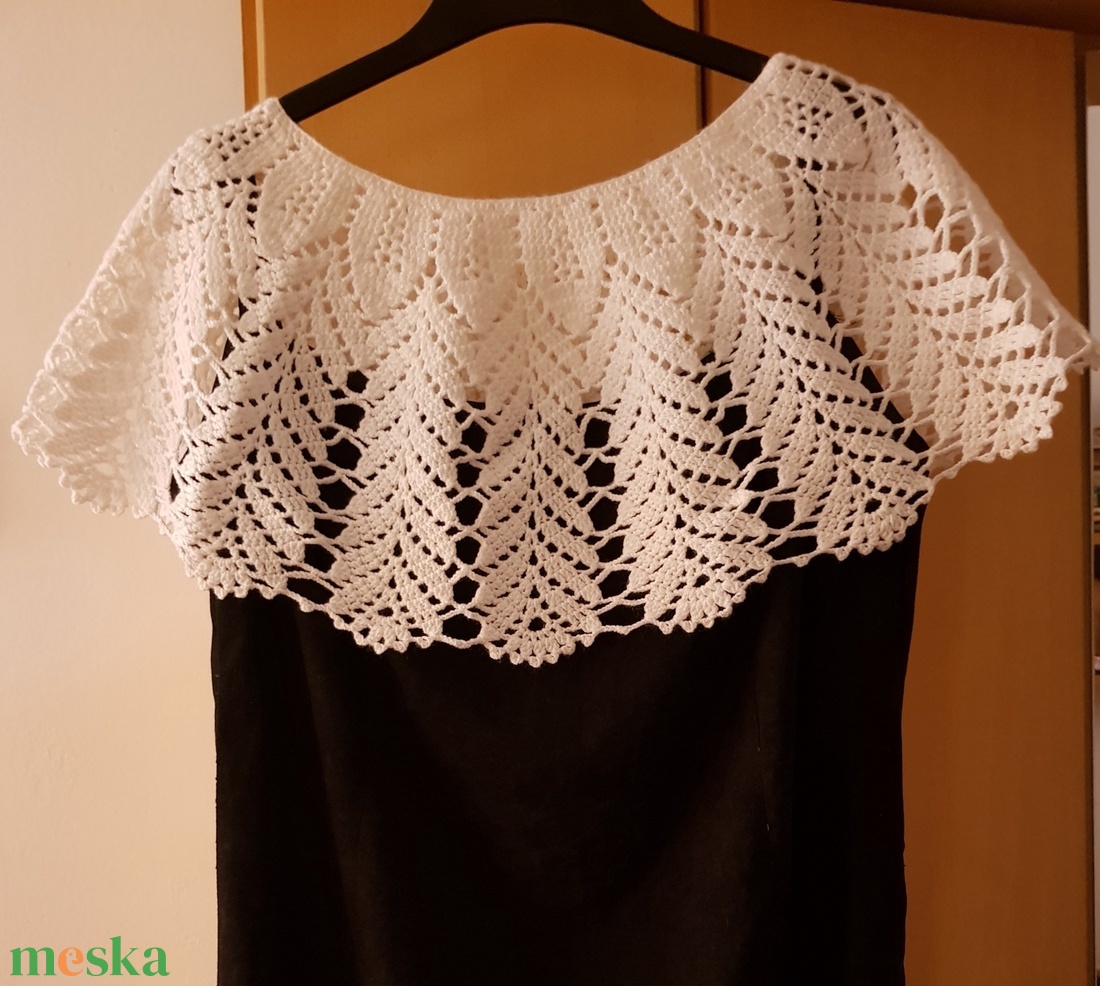Körgallér/boleró/pelerin  horgolt csipkemintás - ruha & divat - női ruha - bolero - Meska.hu