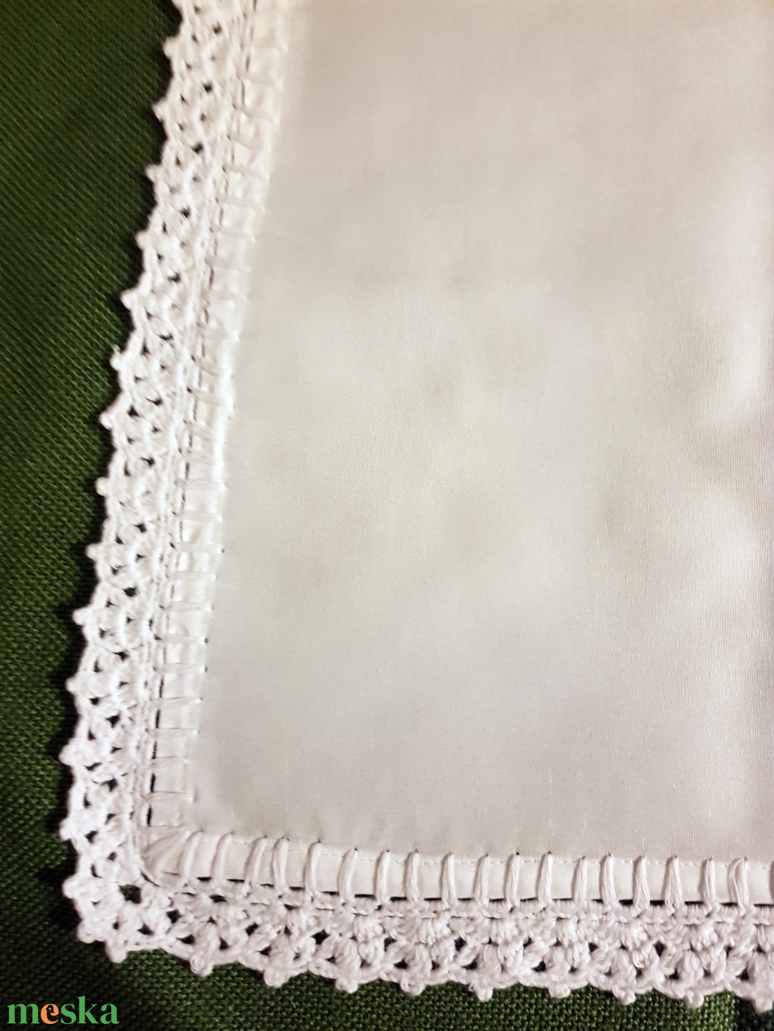 Textil szalvéta horgolt csipkeszegéllyel - otthon & életmód - konyhafelszerelés, tálalás - konyhai textil - szalvéta - Meska.hu Textil szalvéta horgolt csipkeszegéllyel - otthon & életmód - konyhafelszerelés, tálalás - konyhai textil - szalvéta - Meska.hu