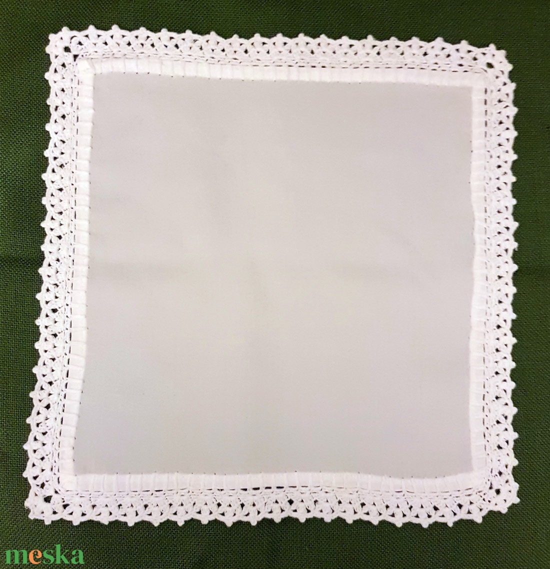 Textil szalvéta horgolt csipkeszegéllyel - otthon & életmód - konyhafelszerelés, tálalás - konyhai textil - szalvéta - Meska.hu Textil szalvéta horgolt csipkeszegéllyel - otthon & életmód - konyhafelszerelés, tálalás - konyhai textil - szalvéta - Meska.hu