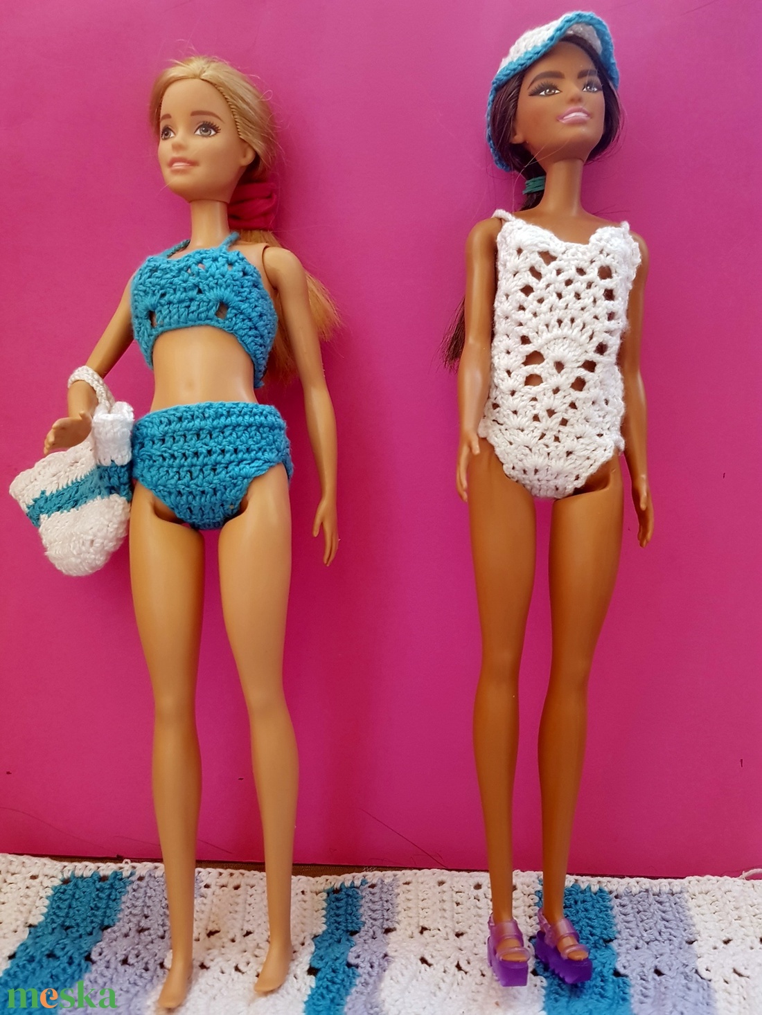 Barbie babaruha strand szett ,fürdőruhákkal - játék & sport - baba & babaház - játékbaba, babakellék - Meska.hu