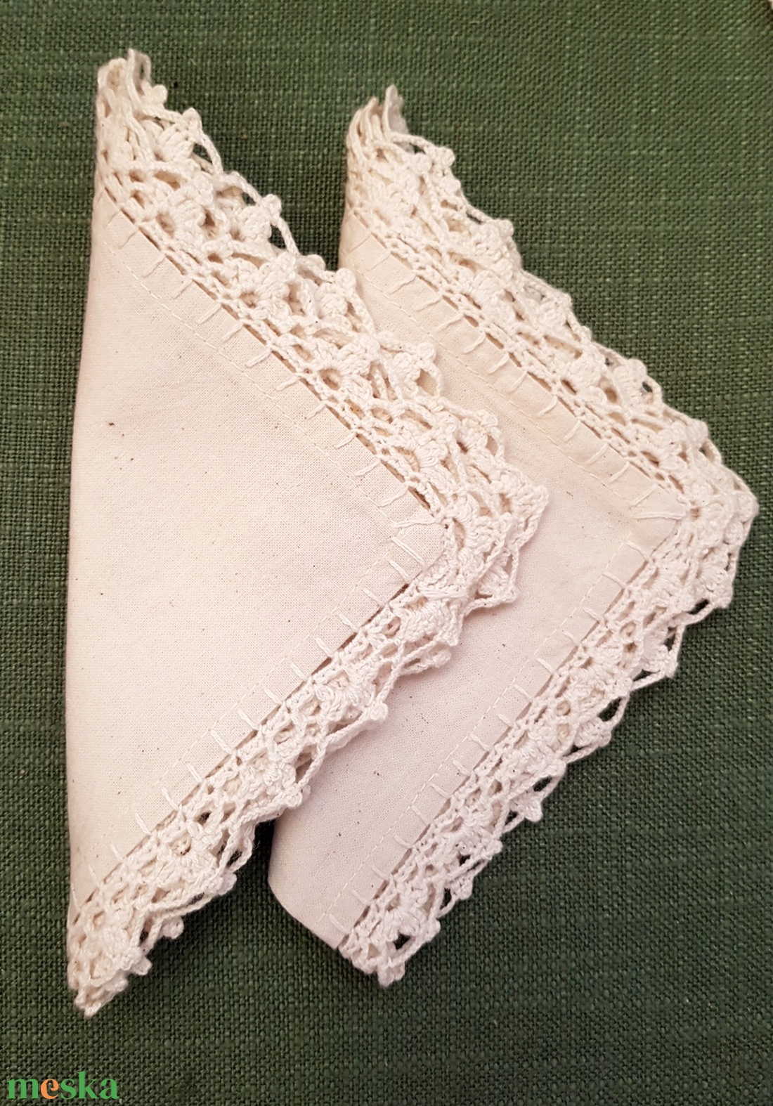 Rusztikus pamutvászon szalvéta horgolt szegéllyel, szalvétagyűrűvel - otthon & életmód - konyhafelszerelés, tálalás - konyhai textil - szalvéta - Meska.hu Rusztikus pamutvászon szalvéta horgolt szegéllyel, szalvétagyűrűvel - otthon & életmód - konyhafelszerelés, tálalás - konyhai textil - szalvéta - Meska.hu