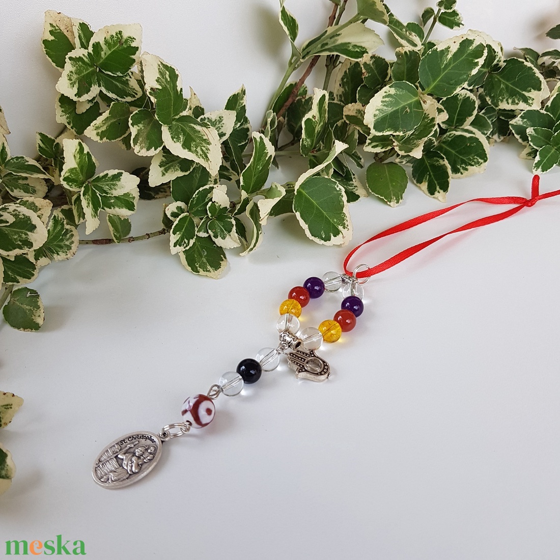 Autós amulett - Szent Kristóf védő talizmán - védelmező ásványokkal - táska & tok - kulcstartó & táskadísz - kulcstartó - Meska.hu Autós amulett - Szent Kristóf védő talizmán - védelmező ásványokkal - táska & tok - kulcstartó & táskadísz - kulcstartó - Meska.hu