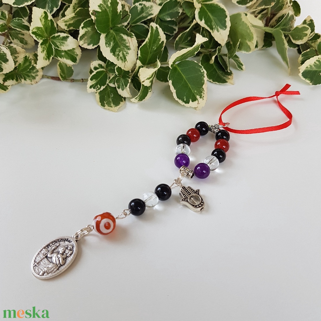 Autós amulett - Szent Kristóf védő talizmán - védelmező ásványokkal - táska & tok - kulcstartó & táskadísz - kulcstartó - Meska.hu Autós amulett - Szent Kristóf védő talizmán - védelmező ásványokkal - táska & tok - kulcstartó & táskadísz - kulcstartó - Meska.hu