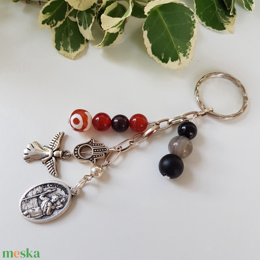 Utazók amulettje - Szent Kristóf védő talizmán - ásvány kulcstartó, táskadísz - táska & tok - kulcstartó & táskadísz - kulcstartó - Meska.hu Utazók amulettje - Szent Kristóf védő talizmán - ásvány kulcstartó, táskadísz - táska & tok - kulcstartó & táskadísz - kulcstartó - Meska.hu