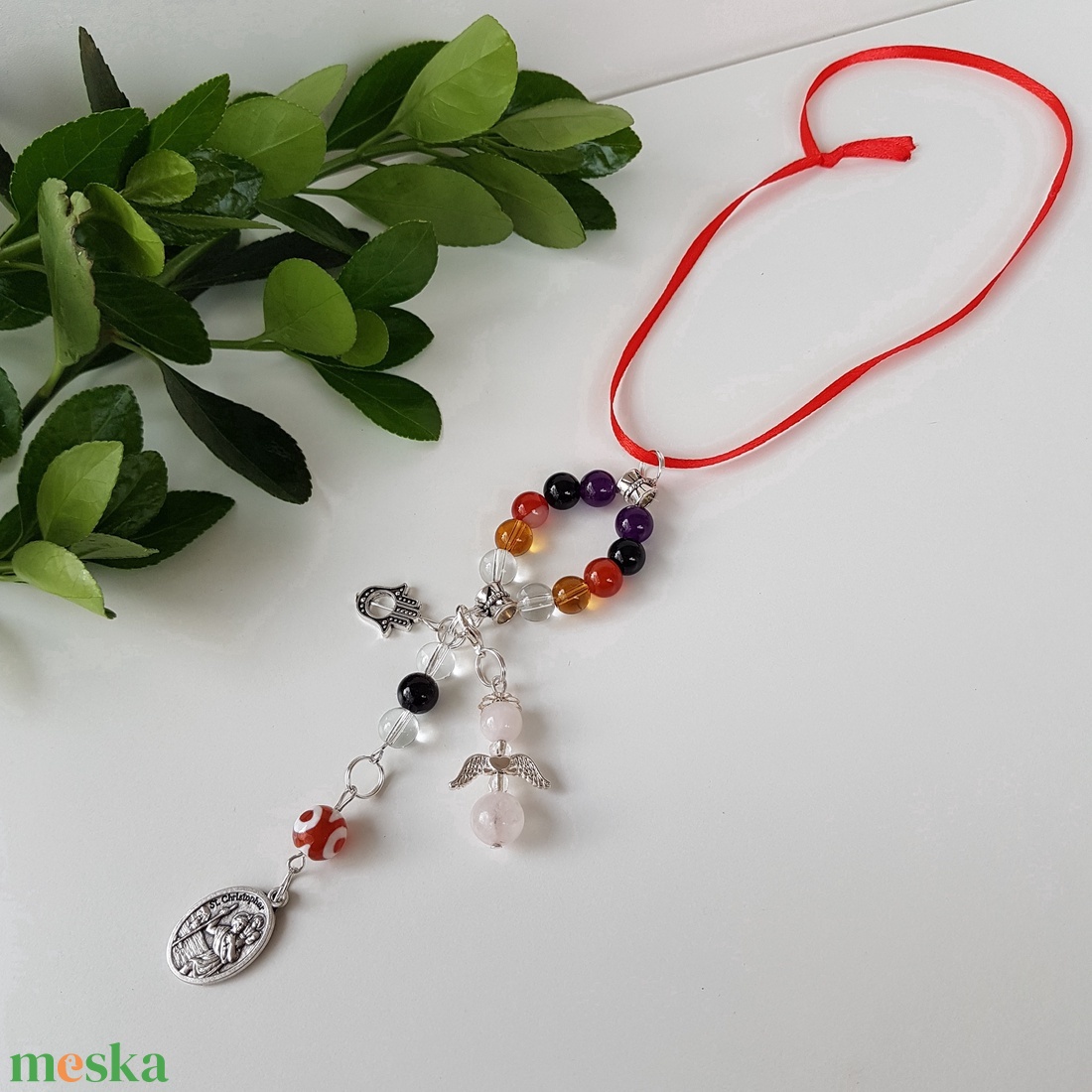 Kati részére - Autós amulett - Szent Kristóf védő talizmán - védelmező ásványokkal - táska & tok - kulcstartó & táskadísz - kulcstartó - Meska.hu Kati részére - Autós amulett - Szent Kristóf védő talizmán - védelmező ásványokkal - táska & tok - kulcstartó & táskadísz - kulcstartó - Meska.hu