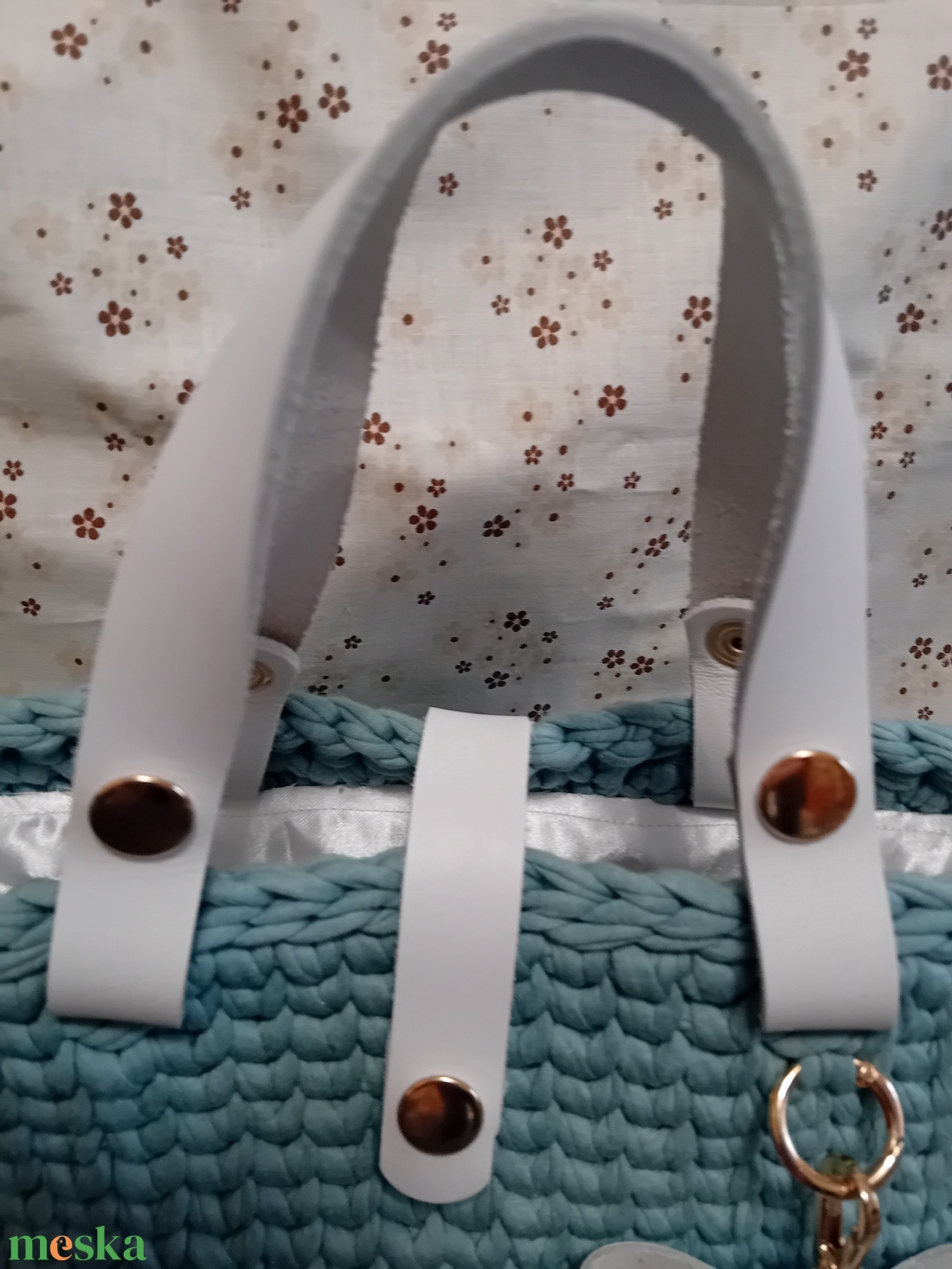 Pólófonalból horgolt táska - táska & tok - kézitáska & válltáska - alkalmi táska - Meska.hu