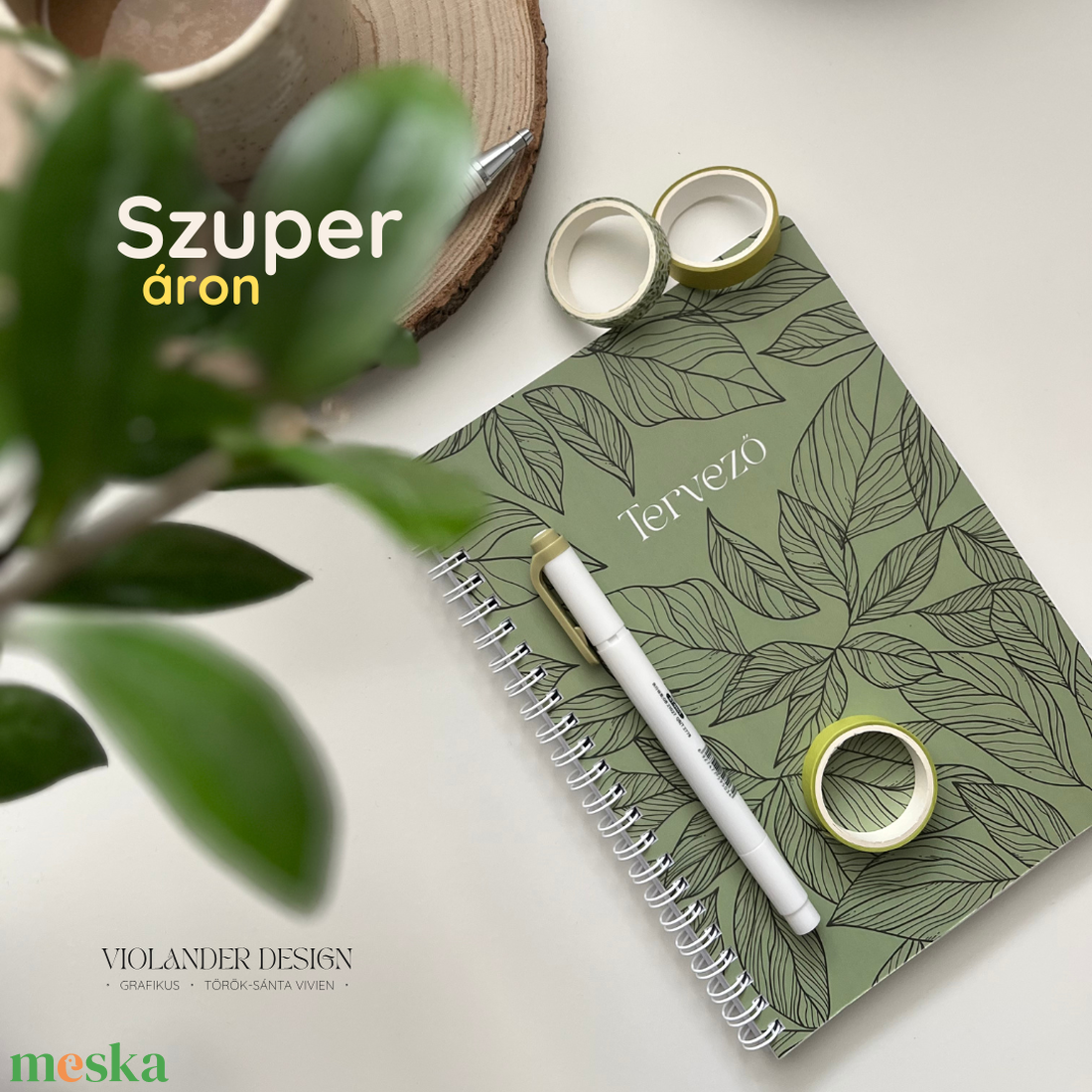 Éves tervező - havi nézet, szokáskövető, pénzügyi tervező�spirálozott - otthon & életmód - papír, írószer - naptár & tervező - Meska.hu