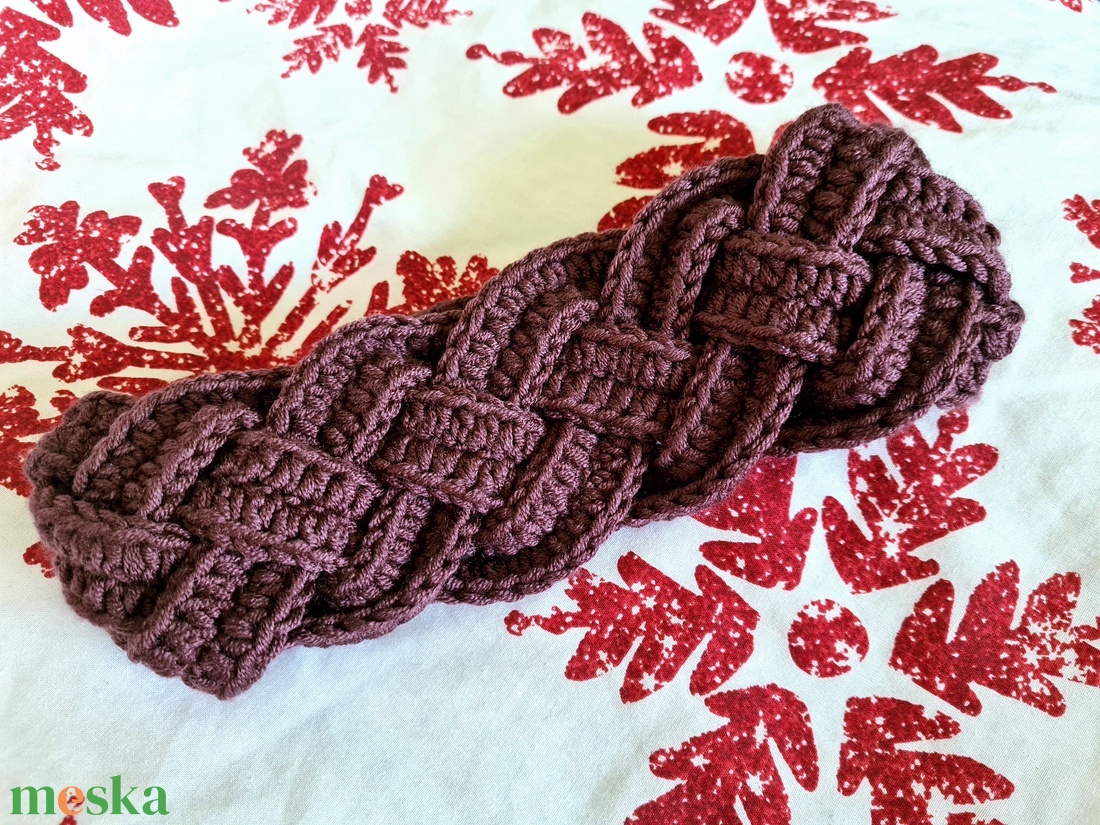 Horgolt fejpánt  - ruha & divat - sál, sapka, kendő - fejpánt - Meska.hu