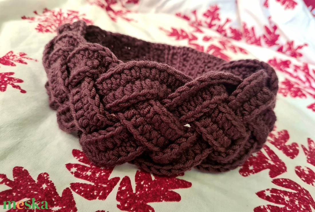 Horgolt fejpánt  - ruha & divat - sál, sapka, kendő - fejpánt - Meska.hu