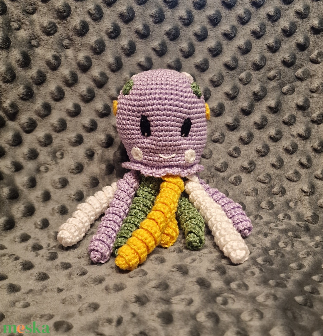 Horgolt polip - játék & sport - plüssállat & játékfigura - polip, medúza - Meska.hu