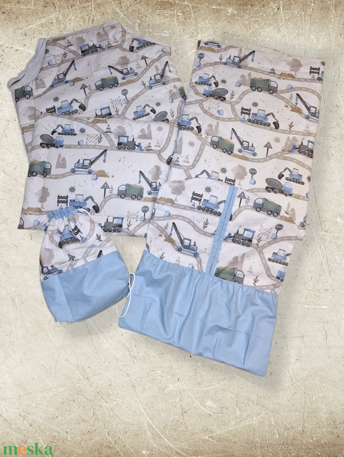 Bölcsődei, óvodai ágynemű szett - játék & sport - ovis felszerelés - ovis ágynemű - Meska.hu