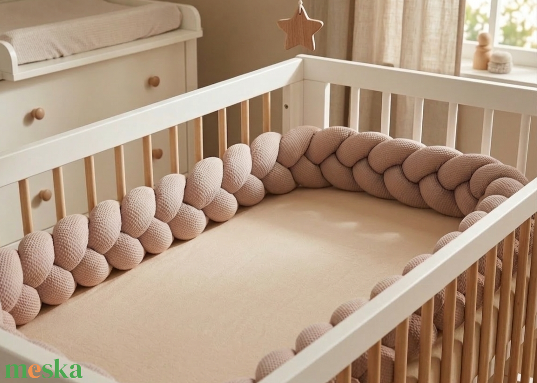 Fonott rácsvédő  - baba - mama - baba ágynemű - rácsvédő & baldachin - Meska.hu