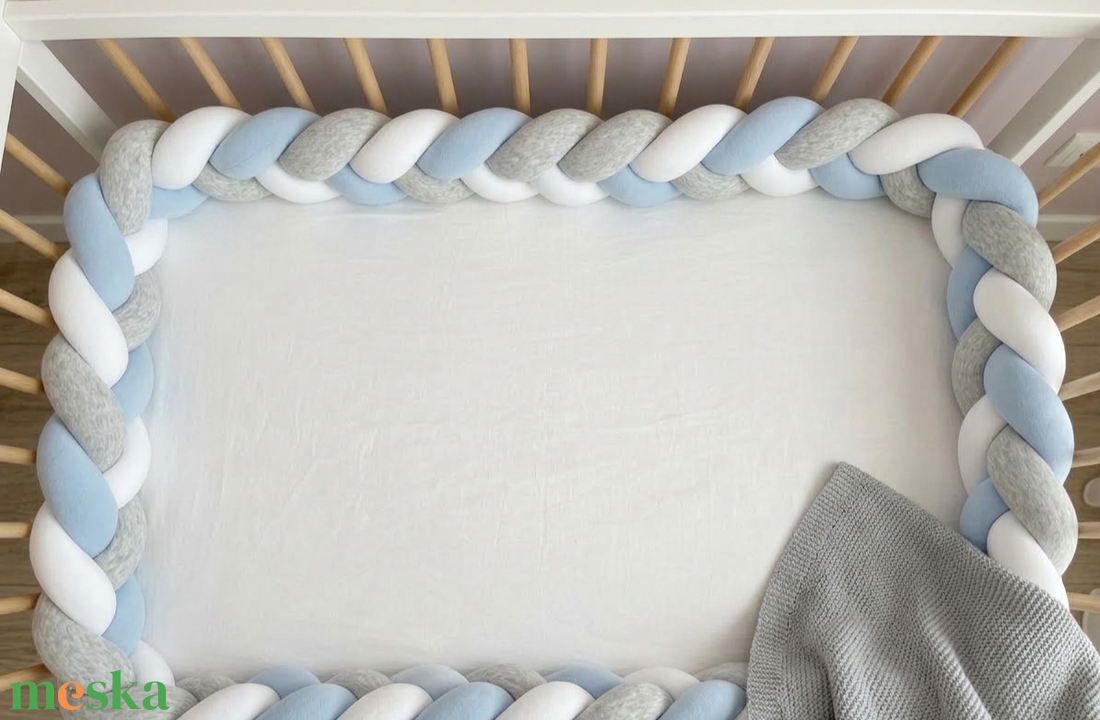 Fonott rácsvédő  - baba - mama - baba ágynemű - rácsvédő & baldachin - Meska.hu