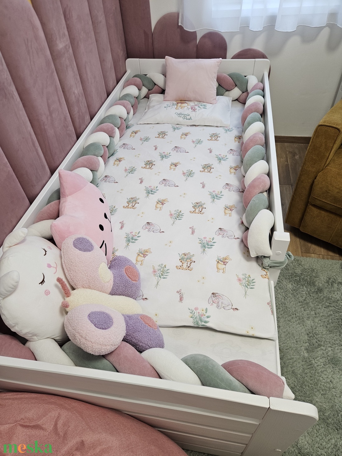 Fonott rácsvédő  - baba - mama - baba ágynemű - rácsvédő & baldachin - Meska.hu