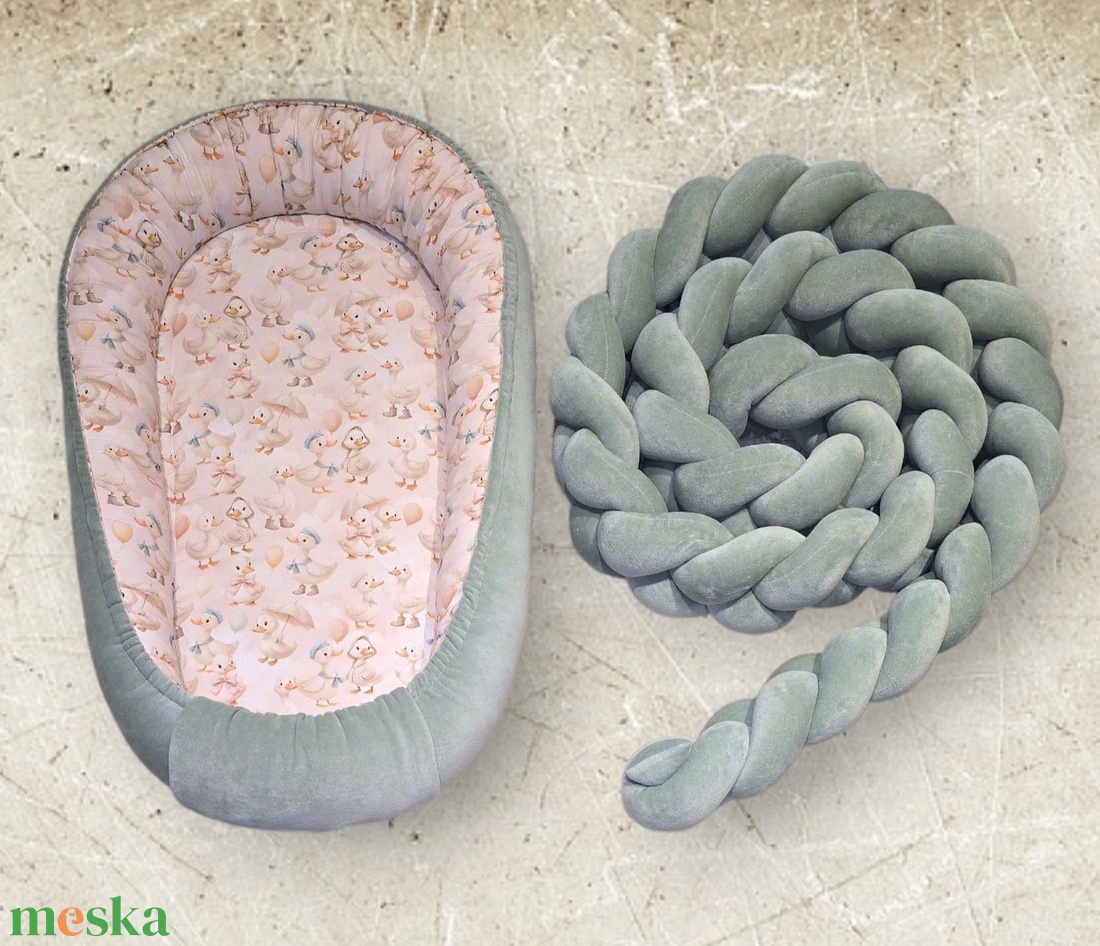 Prémium pamut babafészek  - baba - mama - baba ágynemű - babafészek - Meska.hu