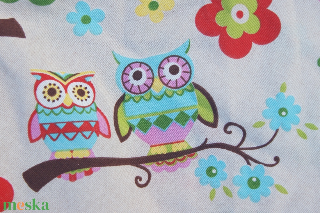 Baglyos hosszú fülű bevásárlótáska - táska & tok - bevásárlás & shopper táska - shopper, textiltáska, szatyor - Meska.hu