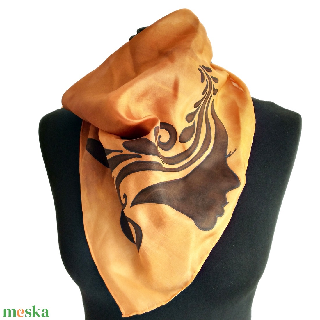 Szűz csillagjegyes selyemkendő - ruha & divat - sál, sapka, kendő - kendő - Meska.hu