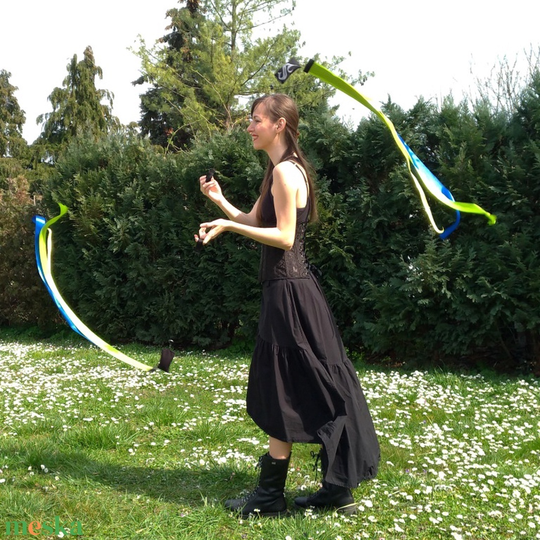 Kézműves Meteor/ Poi cserélhető szalagos (130cm magasságtól) - játék & sport - készségfejlesztő és logikai játék - montessori szivárvány, waldorf játékok - Meska.hu Kézműves Meteor/ Poi cserélhető szalagos (130cm magasságtól) - játék & sport - készségfejlesztő és logikai játék - montessori szivárvány, waldorf játékok - Meska.hu