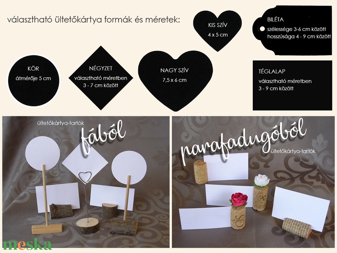 ültetőkártya esküvőre, rendezvényre - kövirózsa mintával - esküvő - meghívó & kártya - ültetési rend - Meska.hu