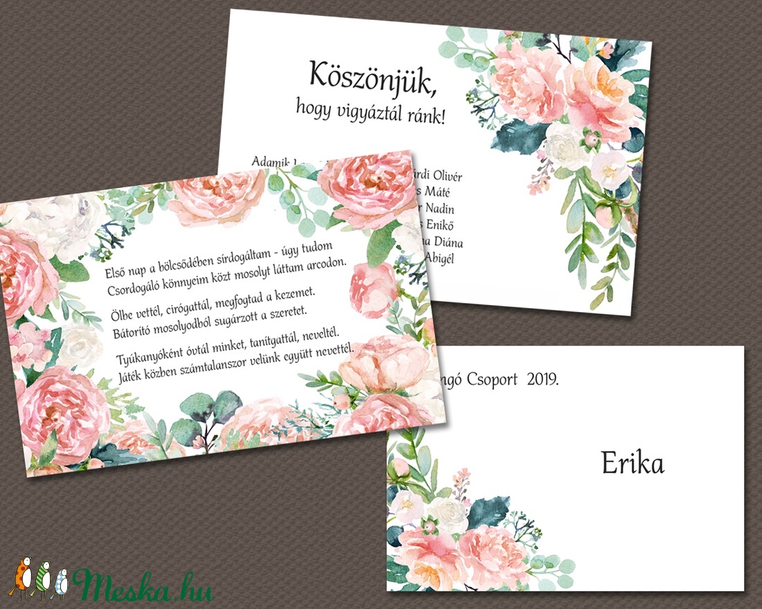 Köszönő lap ballagásra -  - Meska.hu