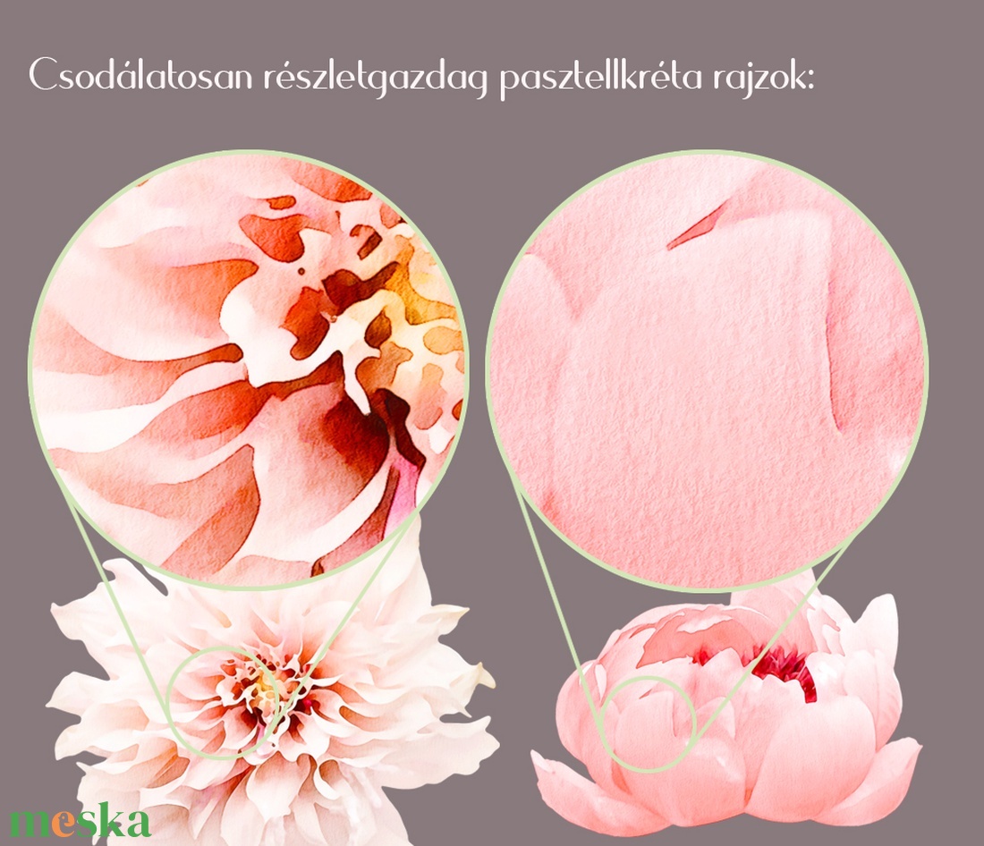 Esküvői meghívó nagy dália grafikával - esküvő - meghívó & kártya - meghívó - Meska.hu