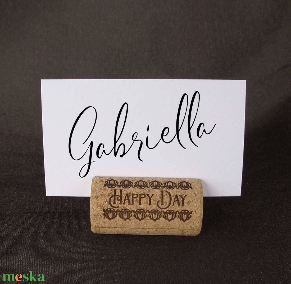 tartó ültetőkártyához parafadugóból - esküvő - dekoráció - asztaldísz - Meska.hu