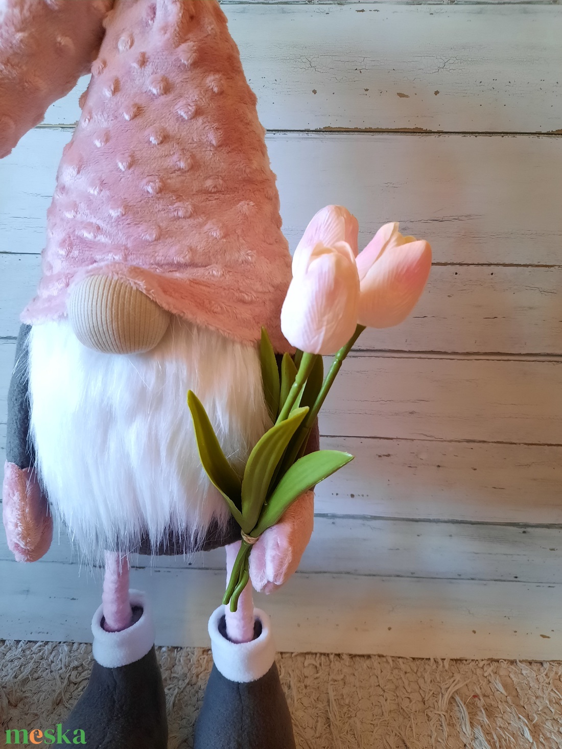Tavaszi álló manó tulipánnal - otthon & életmód - dekoráció - manók - Meska.hu Tavaszi álló manó tulipánnal - otthon & életmód - dekoráció - manók - Meska.hu