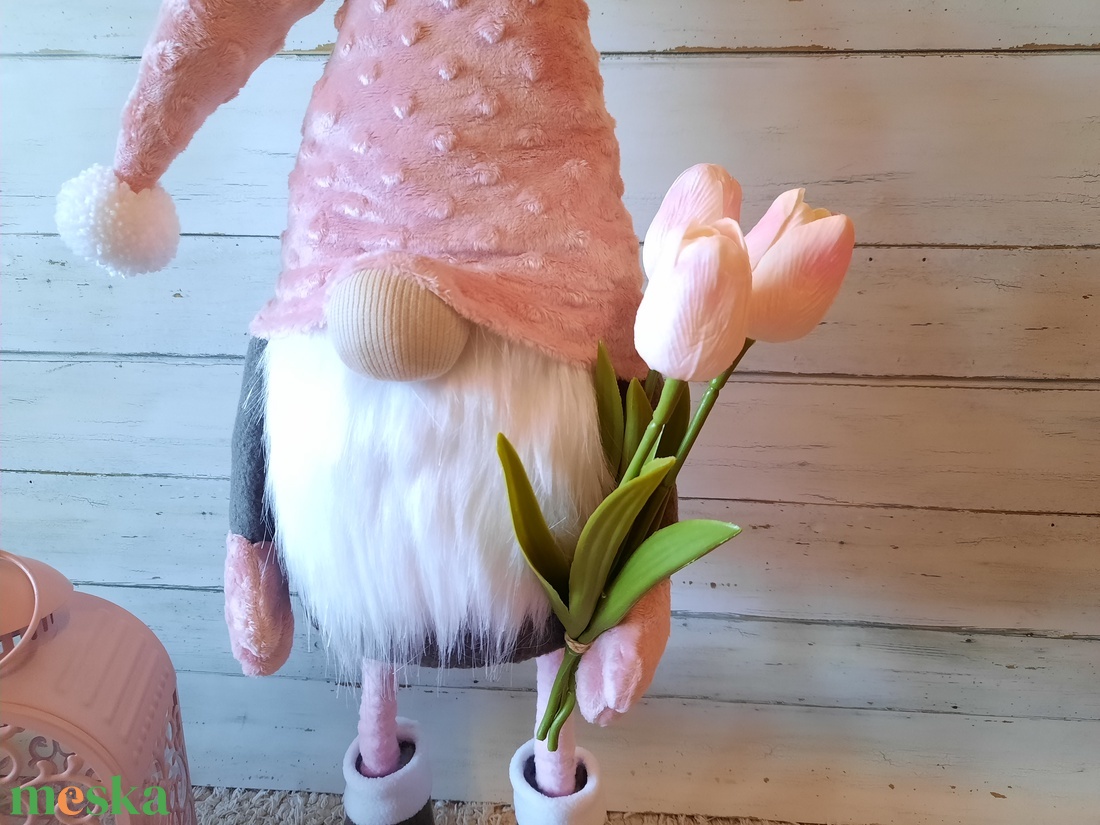 Tavaszi álló manó tulipánnal - otthon & életmód - dekoráció - manók - Meska.hu Tavaszi álló manó tulipánnal - otthon & életmód - dekoráció - manók - Meska.hu