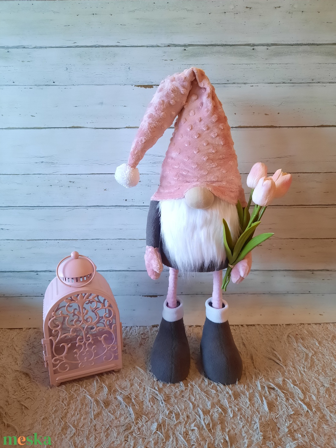 Tavaszi álló manó tulipánnal - otthon & életmód - dekoráció - manók - Meska.hu Tavaszi álló manó tulipánnal - otthon & életmód - dekoráció - manók - Meska.hu
