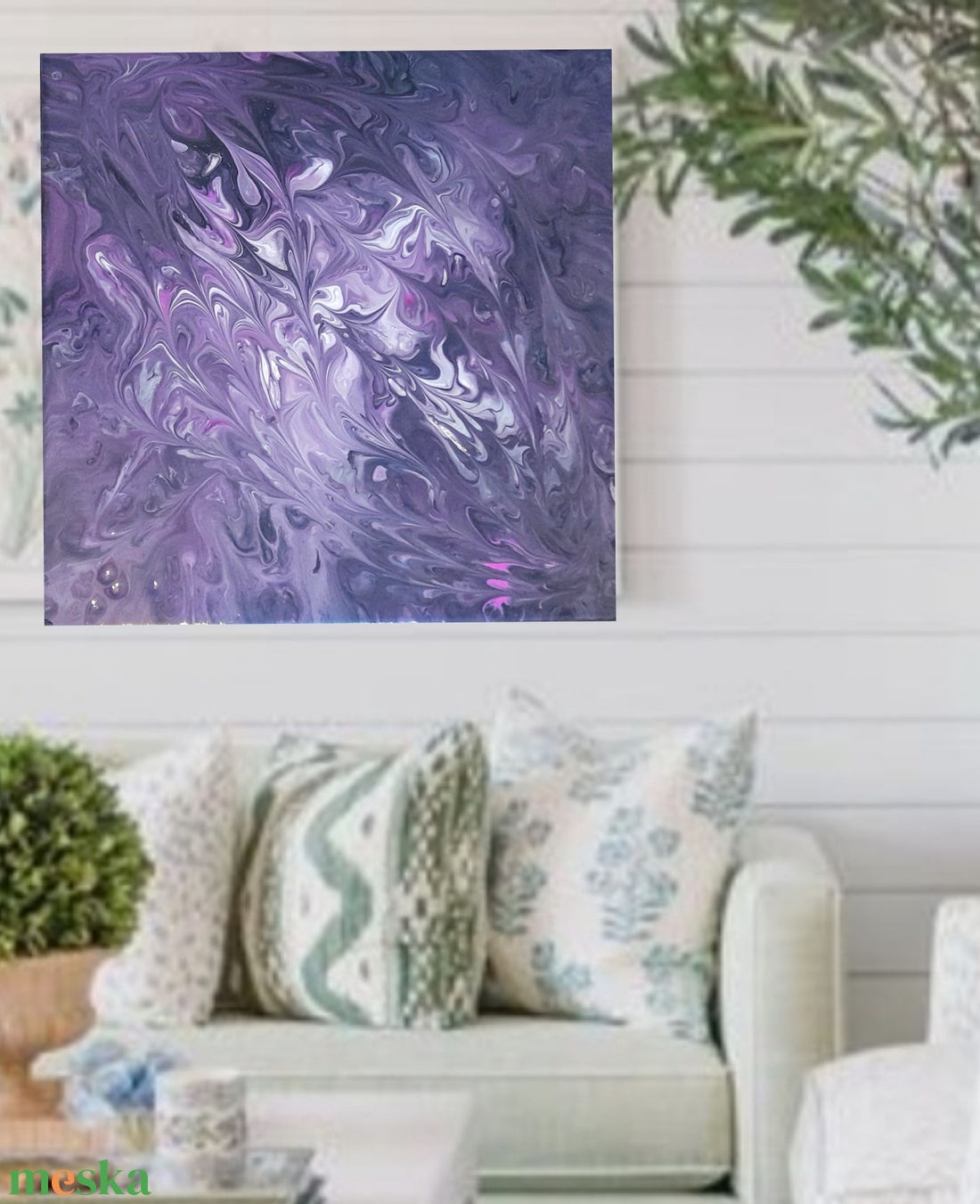 Purple dream - művészet - festmény - akril - Meska.hu