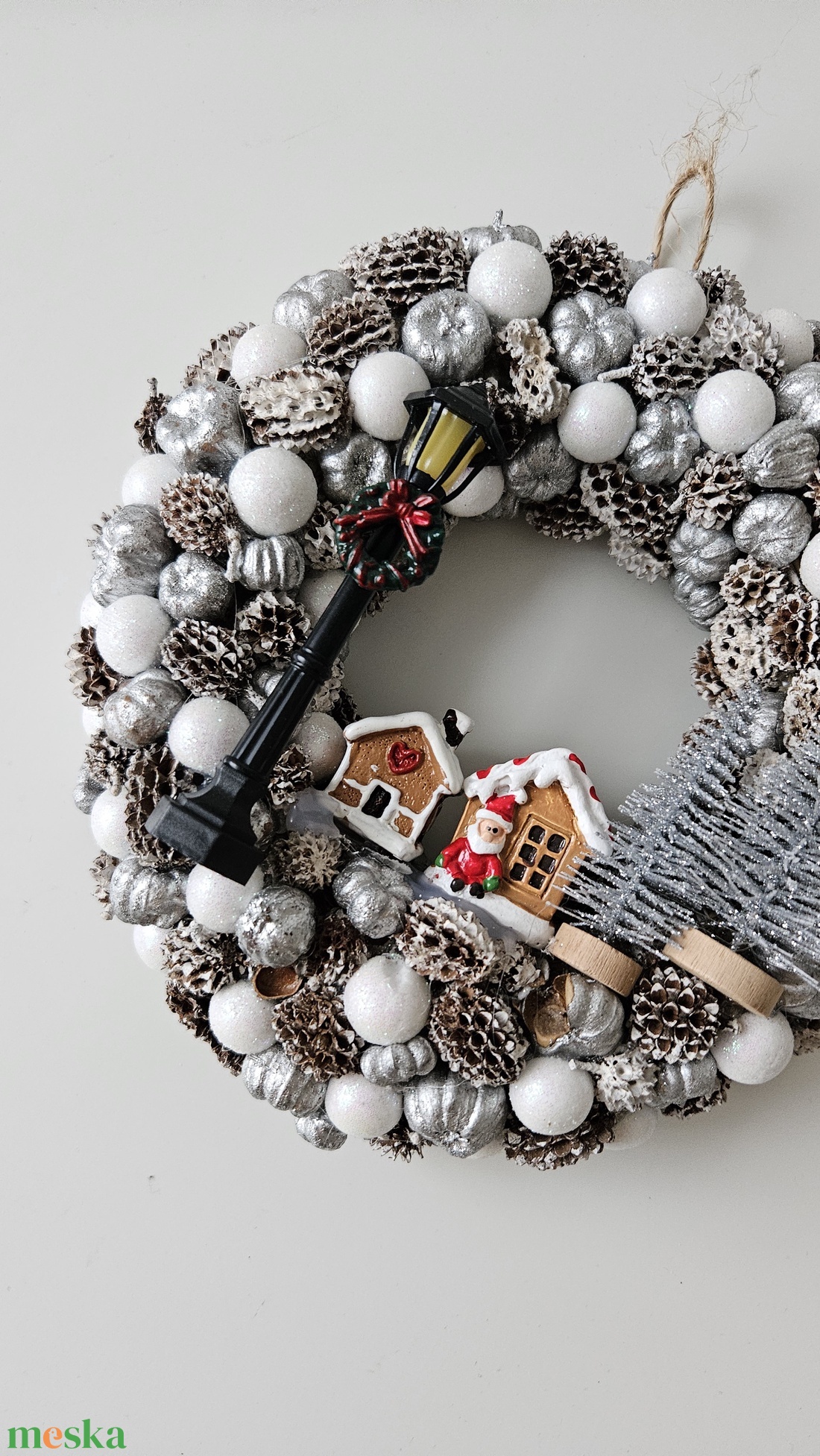 Téli kopogtató-AKCIÓS - otthon & életmód - dekoráció - ajtó- és ablak dekoráció - ajtódísz & kopogtató - Meska.hu