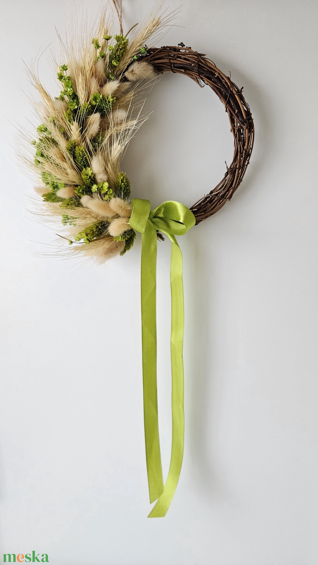 Szárazvirág kopogtató  - otthon & életmód - dekoráció - ajtó- és ablak dekoráció - ajtódísz & kopogtató - Meska.hu