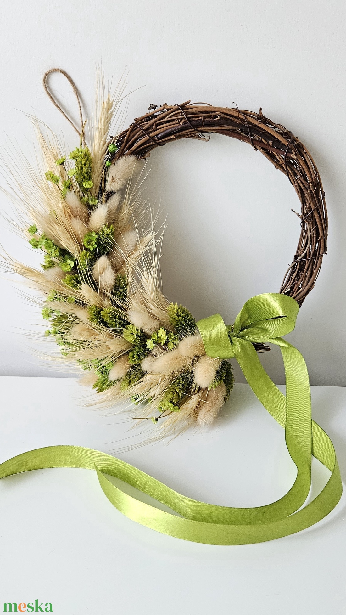 Szárazvirág kopogtató  - otthon & életmód - dekoráció - ajtó- és ablak dekoráció - ajtódísz & kopogtató - Meska.hu