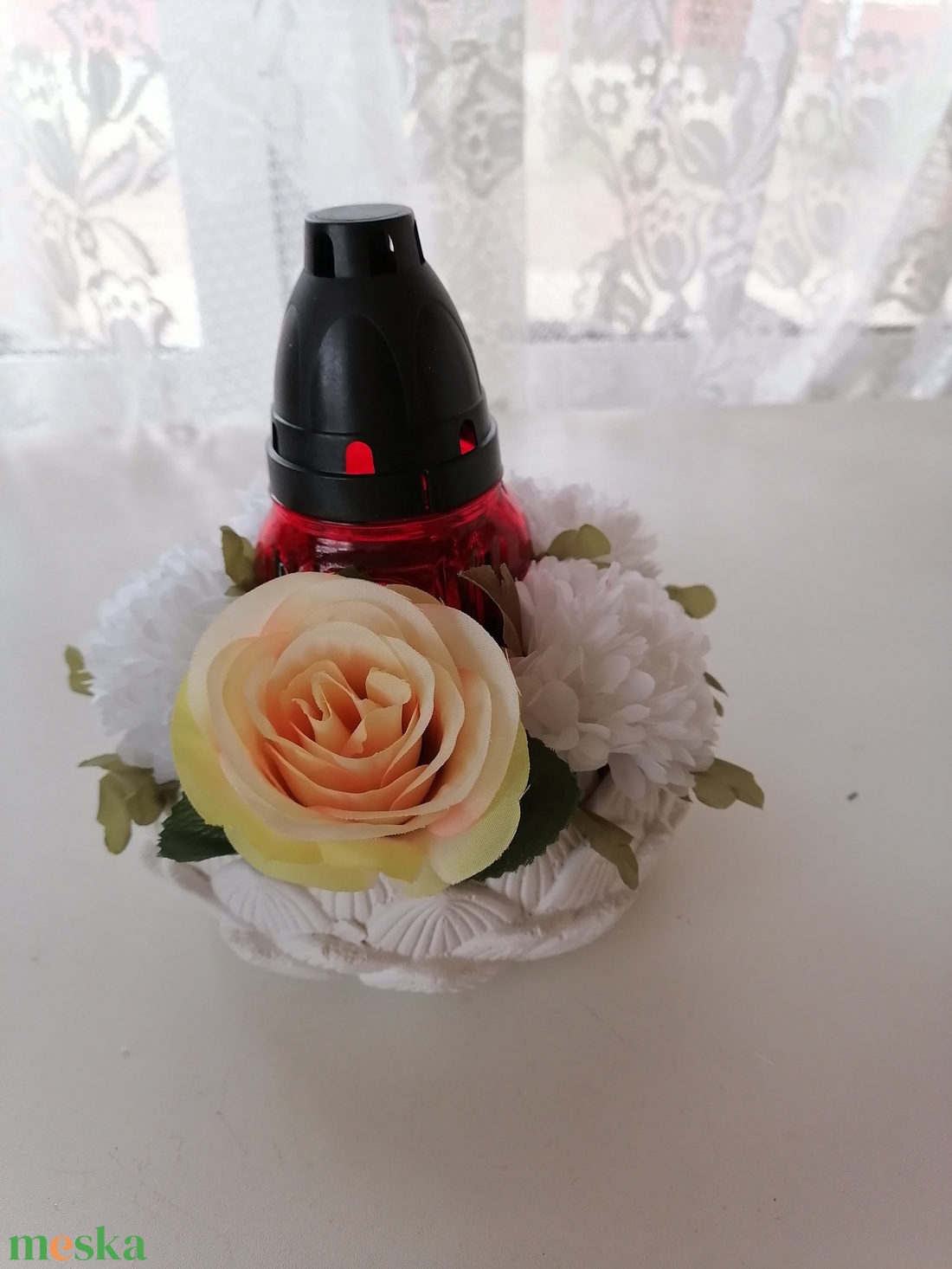 Kegyeleti sírdísz - otthon & életmód - vallás - temetkezési tárgy - Meska.hu